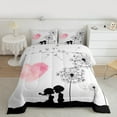 thumbnail image 2 of Manfei Valentine's Day 2pcs Bedding Comforter Set for Teens Female Men,Dandelion Love Heart Twin Comforter Sets,Romantic Lover Couple Breathable Bedding Set,Luxury Bedroom Decor,Reversible, 2 of 8