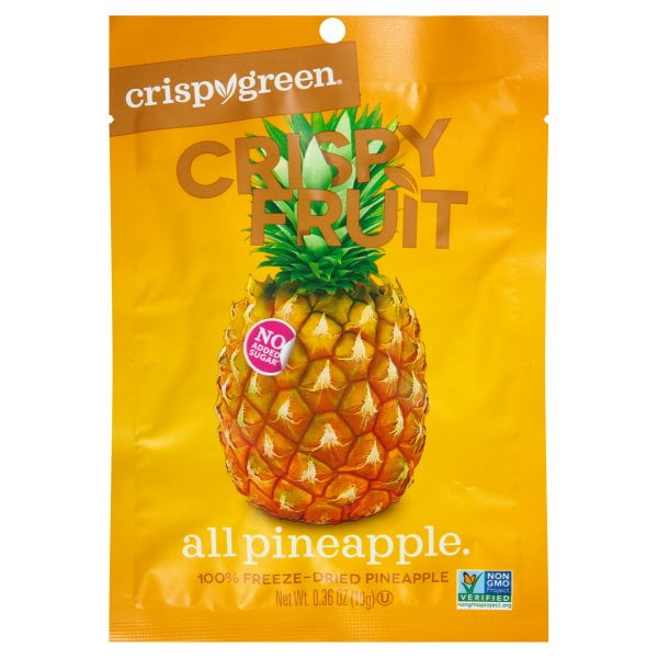 Crispy Green Crispy Fruit 100 FreezeDried Pineapple, 0.35 OZ