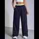 thumbnail image 5 of Pantalones Anchos y Holgados para Mujer, Estilo Palazzo Harén, Informales, A Rayas, con Cintura Elástica y Bolsillos Azul XXL, 5 of 7