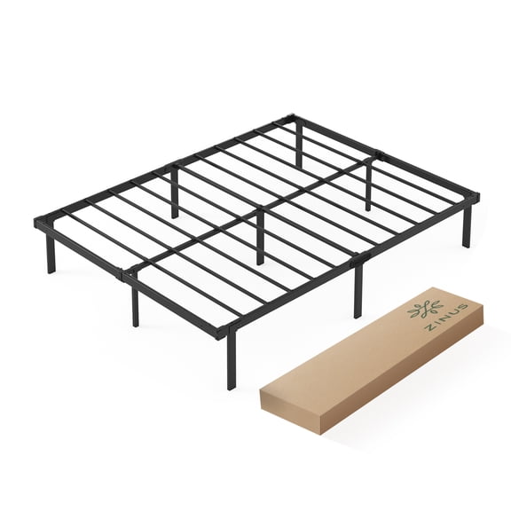 Base De Cama Plegable de Metal Matrimonial Zinus Caleb de Montaje Fácil