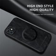 thumbnail image 2 of Allytechgroup Magnetic for iPhone 11 Case, Compatible with MagSafe Support Magnetic Car Phone Mount PU Leather Slim Phone Case for Women Men for iPhone 11, Black, 2 of 10