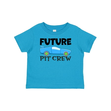 

Inktastic Future Pit Crew Blue Race Car Gift Baby Boy or Baby Girl T-Shirt
