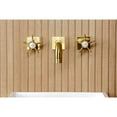 thumbnail image 4 of Kingston Brass KS6127NX Hamilton Double-Handle Wall Mount Bathroom Faucet, Brushed Brass, 4 of 7