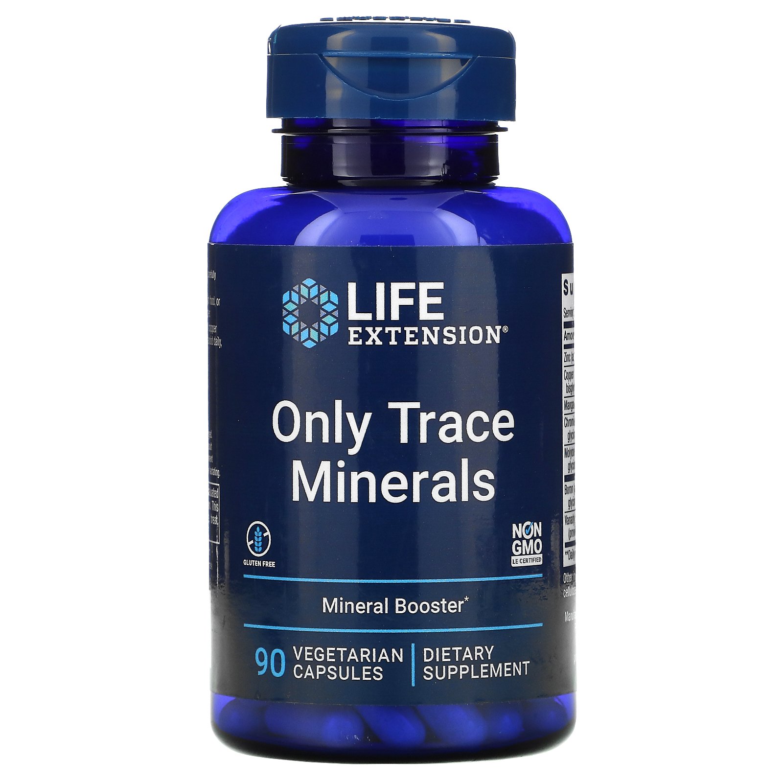 Only Trace Minerals, 90 Vegetarian Capsules, Life Extension