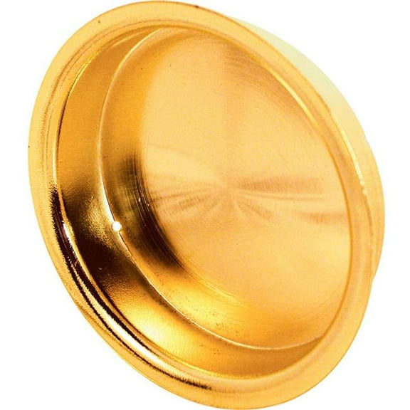 Prime-Line Products N 7136 2-Inch Round Closet Door Pull with Flush, Solid Brass,(Pack of 2)