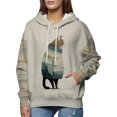 thumbnail image 1 of Innerwin Pull à Manches Longues pour Femmes, Sweat à Capuche en Polaire Imprimé Floral Décontracté Style-A TG, 1 of 6