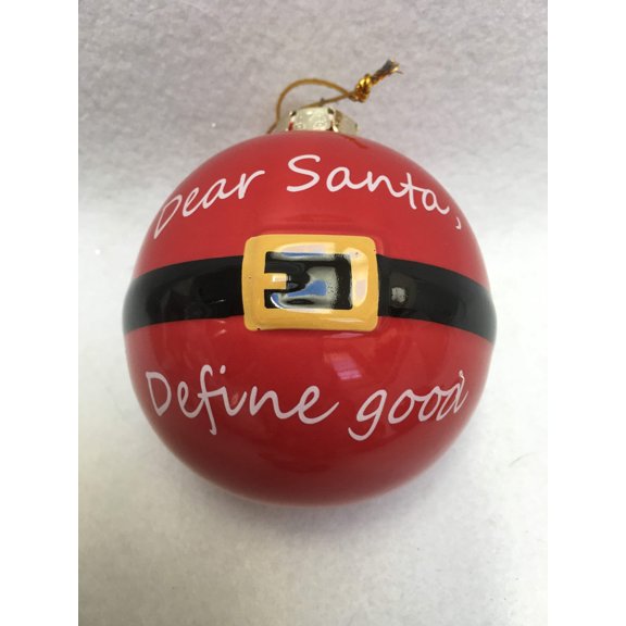 Christmas Belt Dear Santa Ornaments