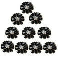 thumbnail image 2 of 10 Pieces Metal Crystal Rhinestone Buttons Flower Flatback Wedding Embellishments, 2 of 2
