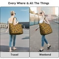thumbnail image 4 of Cartoon Cat Travel Duffel Bag, Artistic Floral Cat Design Weekender Tote for Women, Large Capacity Multipurpose Bag, 4 of 5