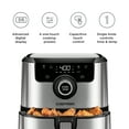 thumbnail image 2 of Chefman 4.5 Quart Square Air Fryer, Dishwasher Safe Basket, 60 Minute Timer, Stainless Steel, 2 of 7