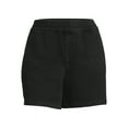 thumbnail image 5 of Terra & Sky Women's Plus Size Slouchy Pull-On Denim Shorts, 5 of 5