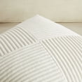 thumbnail image 2 of Fancy Homi Set of 2 Cream White Boho Cute Decorative Throw Pillow Covers 20x20 Inch with Diagonally Pattern for Couch Bed Sofa, Soft Corduroy Accent Modern Farmhouse Organic Home Decor 50x50 cm, 2 of 7