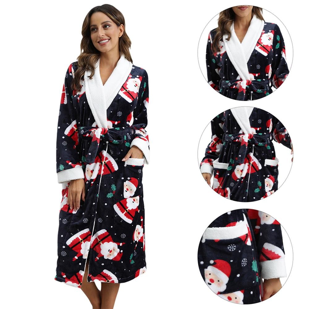 April Cornell Glad Tidings Flannel Dressing Gown Regular-Plus Sizes –  Eveline Street Clothing