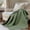 Green, variant on Levtex Home Cloud Waffle - Throw - Waffle Textured - Cocoa - Throw (50x60in.) - Cotton