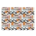 thumbnail image 1 of Geometric Cutting Board, Hand Drawn and Grunge Looking Arrows Rectangles and Squares, Decorative Tempered Glass Cutting and Serving Board, Large Size, Orange Pale Pink Black, by Ambesonne, 1 of 1