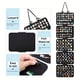 thumbnail image 5 of Organizador de joyas ligero y portátil con múltiples compartimentos y ranuras para ganchos | Material resistente a arañazos | Ideal para viajes | Ideal para anillos, pendientes y collares, 5 of 6