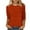 Orange, variant on Jewelreauty Womens Elbow Length Sleeve Tunic Tops Casual Round Neck Loose Summer Blouses 2025