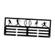 thumbnail image 2 of Colgador de medallas de pared para medallas de carrera, premios deportivos, carreras deportivas, corredores 30x1162cm, 2 of 8