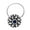 Blue CZ, variant on Round Shape Turquoise Gemstone 925 Sterling Silver Oxidized Plated Nose Pin For Women