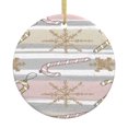 thumbnail image 1 of Adorno navideño colgante de Feliz Navidad para árbol de Navidad - Decoraciones colgantes de cerámica para fiestas - Ideas para regalar adornos navideños, 1 of 8
