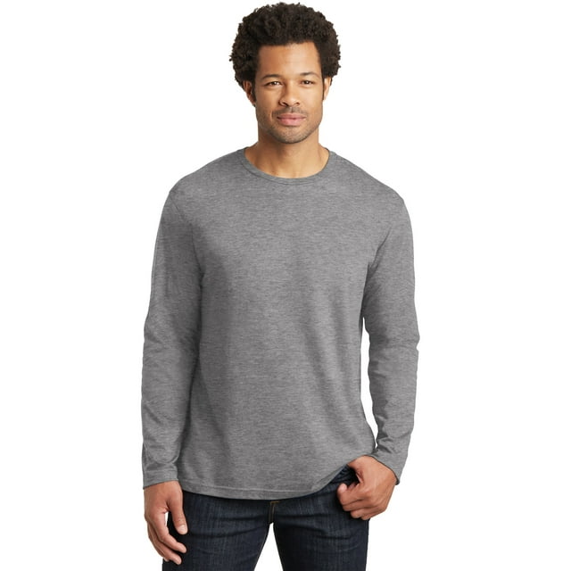 District Made T-Shirt à Manches Longues 100 % Coton pour Hommes DT105