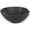 Black Handmade Solid Abstract Round 11" x 11" x 5", variant on DecMode 11" Handmade Round Brown Teak Wood Decorative Bowl with Natural Grooves