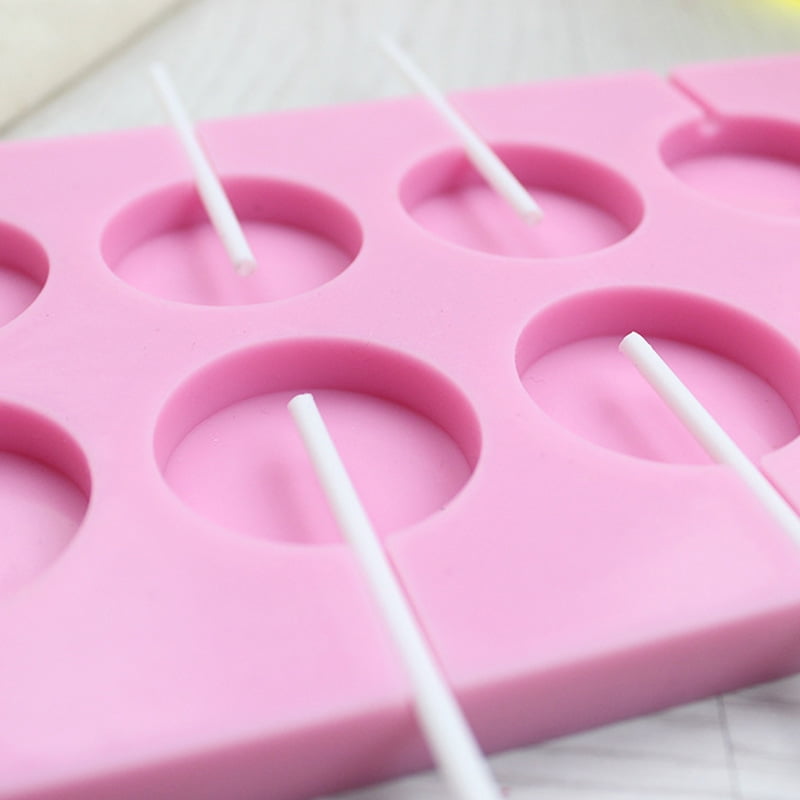 Silicone Lollipop Mold, 12Capacity Candy Mold, Soap Chocolate Mould