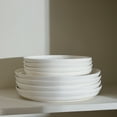 thumbnail image 2 of Stone Lain Virtuo 4-Piece Dinner Plate Set Porcelain, White, 2 of 5