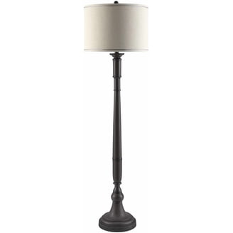 Lux Lighting 63'' Coastal Blue Shutter Floor Lamp 3-Way Switch
