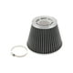 thumbnail image 1 of Filtro de aire de motor Unique Bargains 75mm de alto flujo con cabeza de hongo, filtro de admisión de aire frío de abrazadera superior cerrada con 1 abrazadera gris para automóvil, 1 of 6