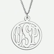 Personalized Sterling Silver 3-initial C