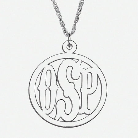 Personalized Sterling Silver 3-initial C