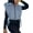 Light Blue, variant on Women's Denim Puffer Vest Top Sleeveless Hooded Camo Print Side Lace Up Hollow Out Quilted Waistcoat Jacket