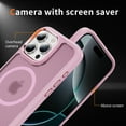 thumbnail image 2 of For iPhone 16 Pro Max Magnetic Phone Case,Compatible with MagSafe,Military-Grade Protection, Anti-Fingerprint,Shockproof Anti-fall Frosted Skin-feel Ultra Slim Translucent Phone Case,Pink, 2 of 9