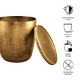 thumbnail image 2 of Modway Viora Metal Storage Side Table in Burnished Brass by Modway, 2 of 10