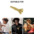 thumbnail image 2 of KALLORY Durable Trumpet Mouthpieces Golden Brass for Smooth Tone, 2 of 6
