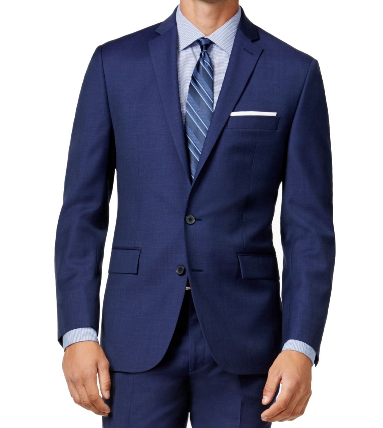 Ryan Seacrest - Blue Mens Two Button Wool Botch-Collar Blazer $110 36 ...