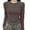 Coffee, variant on De Velvet Underneath Base Layer Shirt Women's Autumn Winter Brushed Round Neck Slim Long Sleeve T Shirt Top Workout Tops for Women
