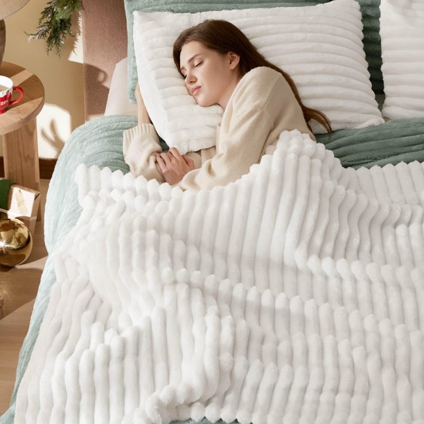Manta Bedsure GentleSoft Cozy, forro polar de franela, doble, 150 x 200 cm