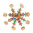 thumbnail image 3 of Hanging Bird Bite Toy,Parrots Chewing Toy Wooden Bird Cage Toy Parrots Chewing Toy User-Friendly Design, 3 of 14