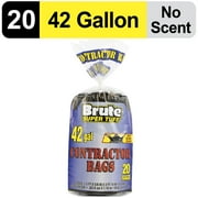 Brute Super Tuff® Contractor Bags, 42 Gallon, 20 Bags (Flap Tie)