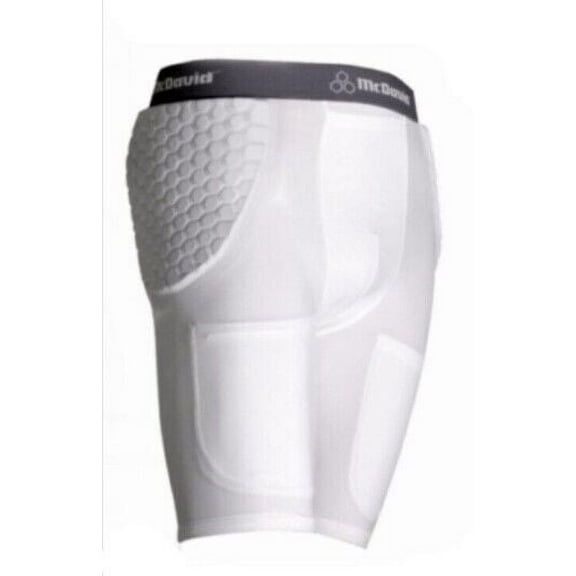McDavid Girdle 755T Pro 2-Pocket Football Compression Shorts w/Hex Pads White