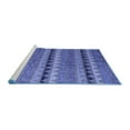 thumbnail image 2 of Ahgly Company Machine Washable Indoor Rectangle Abstract Blue Modern Area Rugs, 7' x 9', 2 of 4