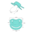 thumbnail image 4 of CutiePlusU Adult Sized Pacifier Dummy for Adult Babies-Large Shield LightGreen, 4 of 6