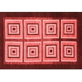 thumbnail image 1 of Ahgly Company Machine Washable Indoor Rectangle Abstract Red Modern Area Rugs, 4' x 6', 1 of 4