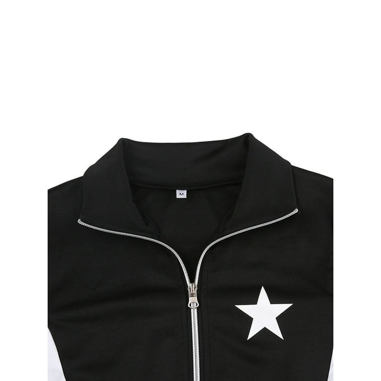 Women Y2K Zip Up Jacket Women Vintage Grunge Aesthetic Track Women Y2K Zip Up Jacket Women Vintage Grunge Aesthetic Track
