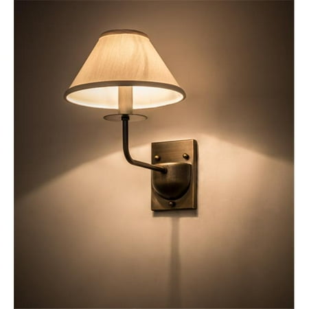

Meyda 155481 8 in. Annacostia Wall Sconce Chemical Antique Brass