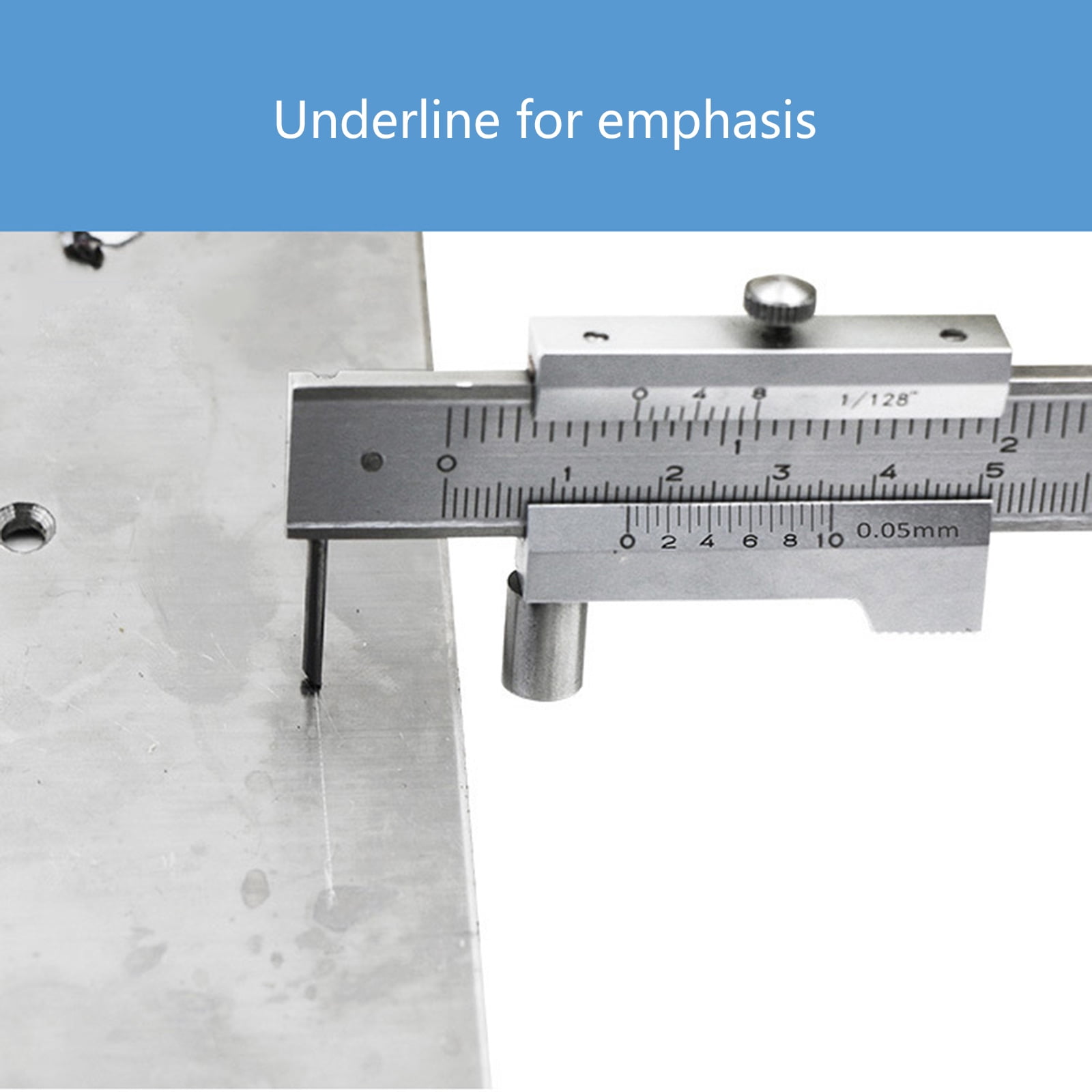 Portable High Accuracy Caliper Stainless Steel 200/300mm Scale for Technical Drawing Use