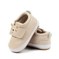 thumbnail image 7 of enyan Inf'ant Gir'l Shoes B'aby Boy Girl Non-Skid Indoor Infant Walking Shoes Breathable Warm Elastic Sock Shoes with Sole Protect Toes Outdoor Sneakers Khaki,Size 5, 7 of 7