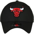 thumbnail image 2 of Men's New Era Black Chicago Bulls Team Classic 39THIRTY Flex Hat, 2 of 5